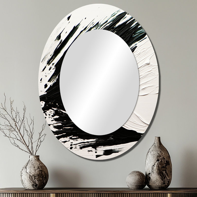Miroir mural noir et blanc Essential Being, 40 po x 30 po