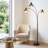 72.8 in Industrial 3-light Led Arched Standing Tree Floor Lamp With Adjustable Swing Arm Heads-2047445985-2047445999