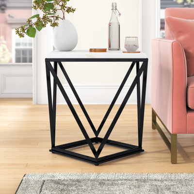 Avyon Marble Top End Table