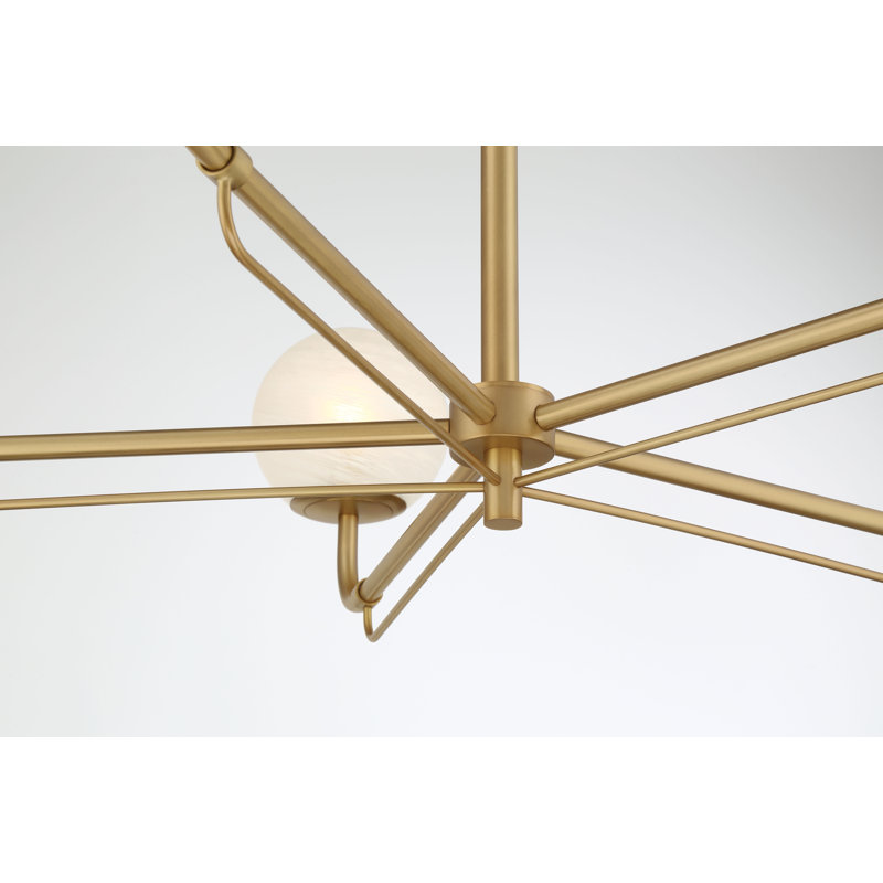 5 LIGHT CHANDELIER, Legacy Brass