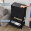 Commode 7 tiroirs 23,22 ", noir-893535271