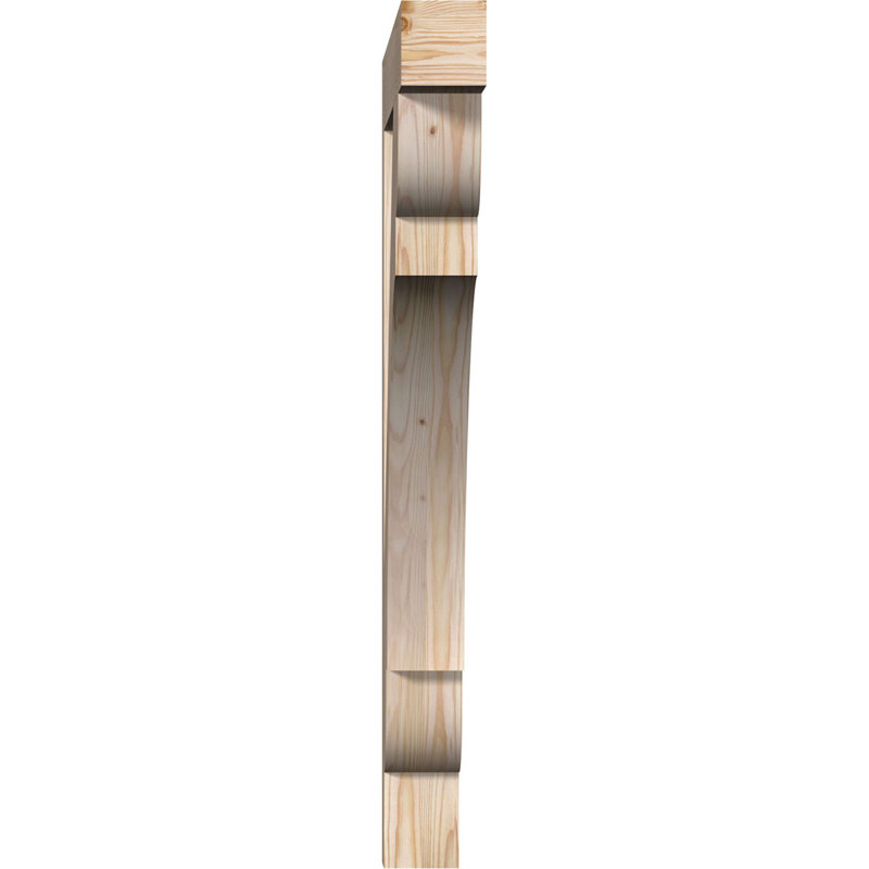 Olympic Block Bracket, 3 1/2"W Douglas Fir (Smooth), 38"H  x 32"D