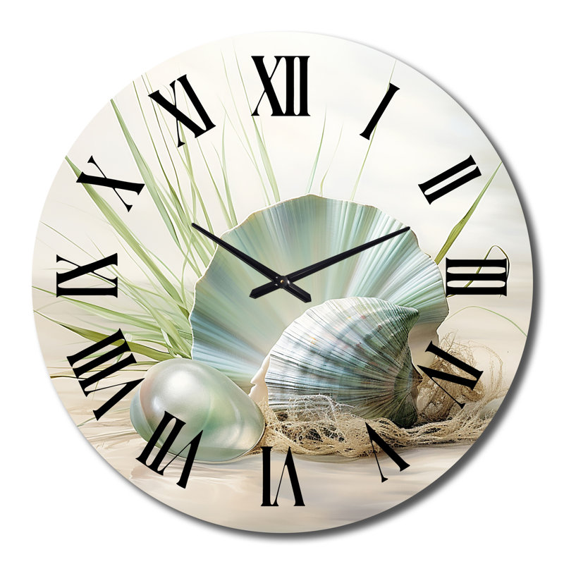 Horloge murale Clam Underwater Serenity, Grand