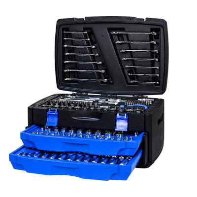 266Pcs Toolset In Lockable Black Carbon Steel Tool Box - Suited For Electrical, Plumbing, Carpentry, Automotive, Home Diy And Professional Maintenance Needs Hand With Crafted, Suitable Uses