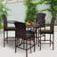 Tabouret de bar pour terrasse 47" d’extérieur Ganey-10432221