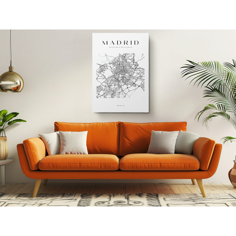 Impression sur toile Madrid, Espagne, H 45 po x l 30 po