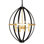 Jessica's 4 - Light Geometric Chandelier with Wrought Iron Accents