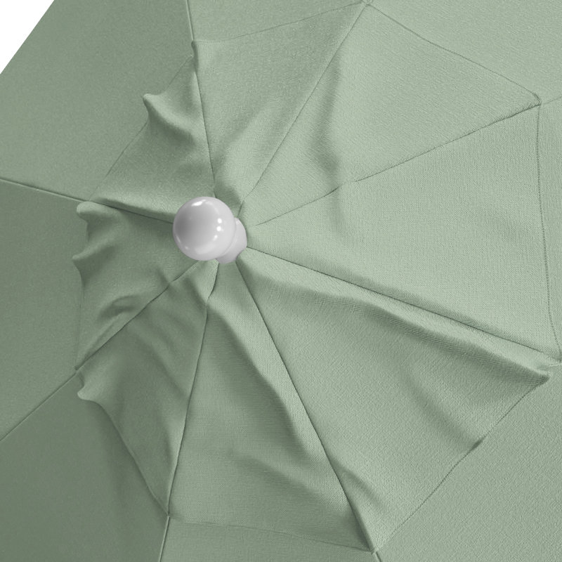 Parasol de patio commercial en bois gris 11 pi, Palette brume