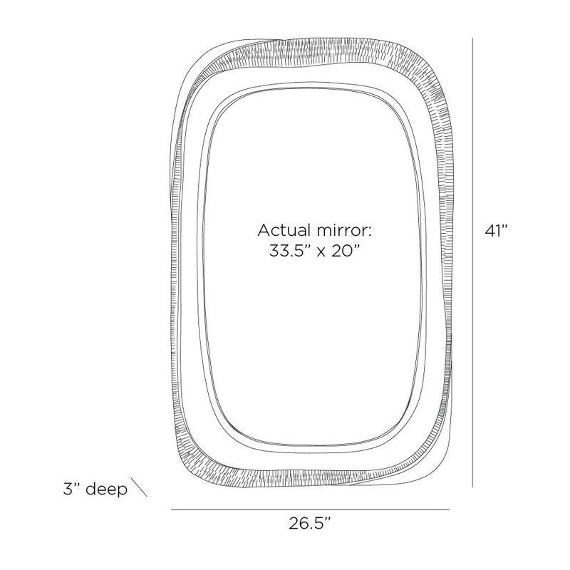 Fitzhugh Rectangle Iron Mirror