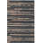 Avonte Natural Fiber Flat Weave Jute/Cotton Striped Rug in Black/Natural-105250100