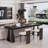 47.24"Black Pine Rectangular Desk-116502051