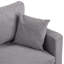 Canapé double de 57 pouces à haute résilience, canapé 2 places à structure en bois, fauteuil moderne confortable et peu encombrant, salon, chambre à coucher, appartement pour petits espaces, gris foncé