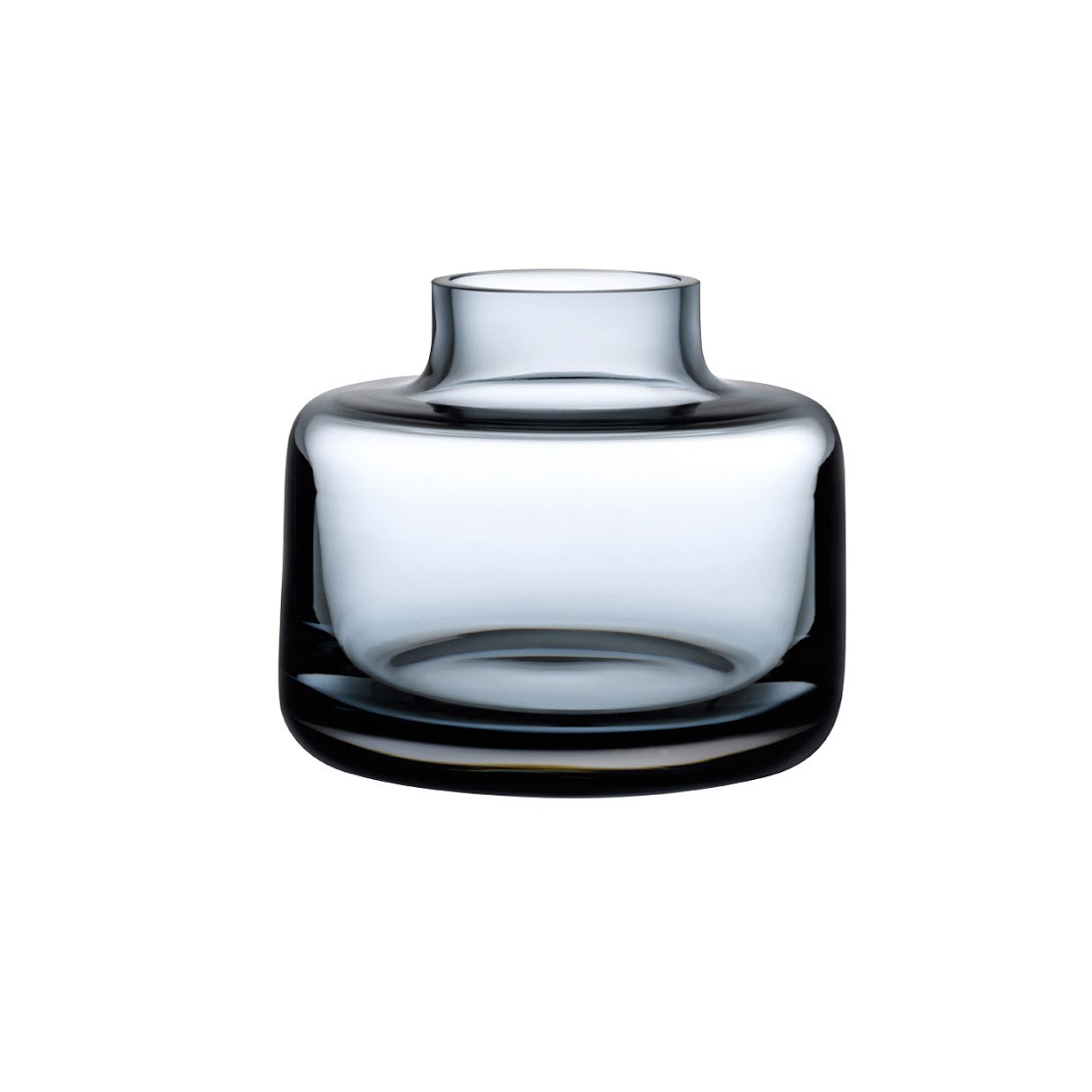 Mini Magnolia Crystal Table Vase, Steel Blue