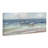 Panoramic Sandpipers Birds Shoreline Ocean Landscape by Sally Swatland - Painting-105386479-105386475
