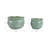 Decorative Round Ceramic Planters for Home Decor - Minimalist Outdoor Flower Pots for Indoor Living Room and Patio Accent - Set of 2, Green-112827963-129986975