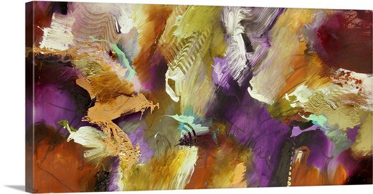 «Primeval Vertu» par Odum, impression, H 10 po x l 20 po x 1,5 po, Toile