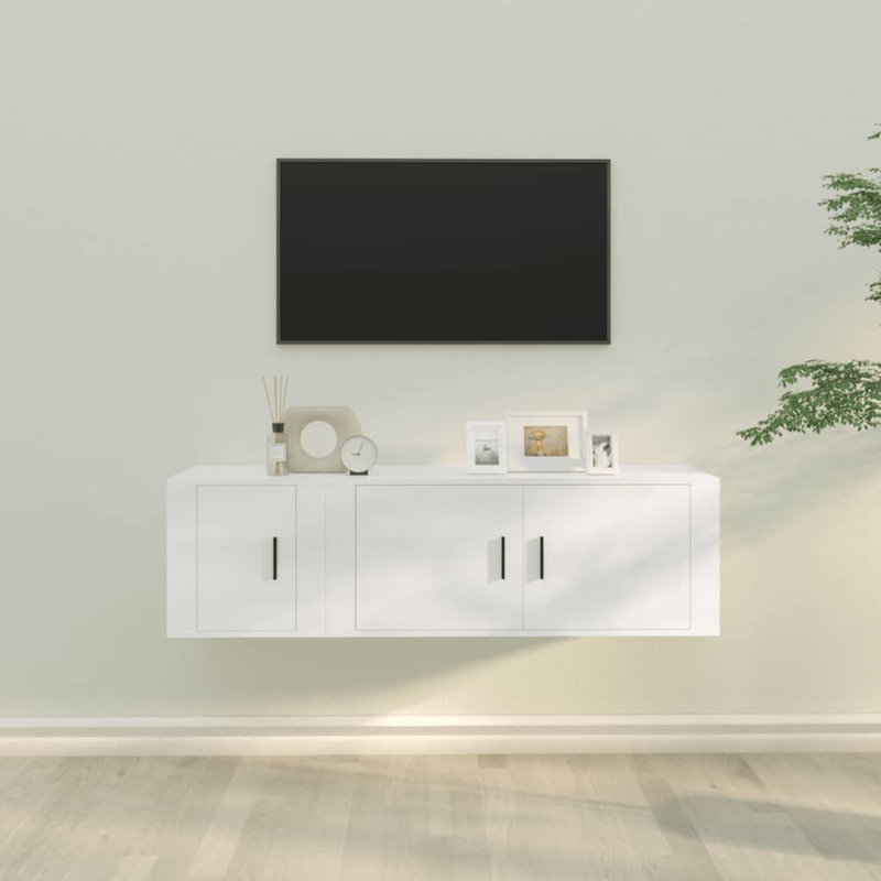 Manus Floating TV Stand for TVs up to 43", White
