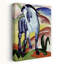 Blue Horse Classic Contemporary Horse Animal Portrait Wall Art Print by Franz Marc - Wrapped Canvas Print-833208673
