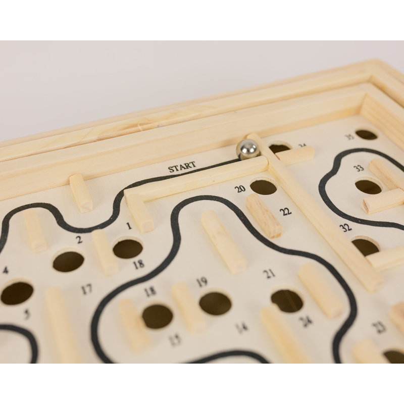 Jeu de labyrinthe en bois