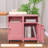 Katarra 26'' Tall Metal Nightstand Storage Cabinets With Lock-804624991