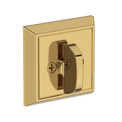 Chamfered Square Deadbolt Single Cylinder Deadbolt in Satin Nickel