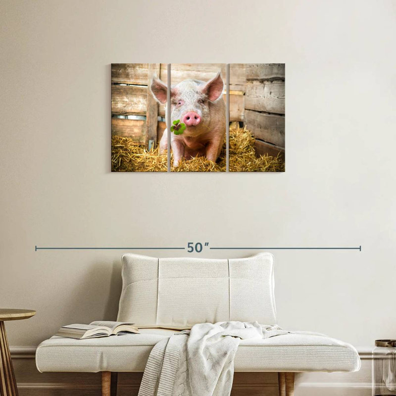 Brampt Lucky Pig, 20" H x 33" W