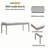 Clower Aluminum Dining Bench