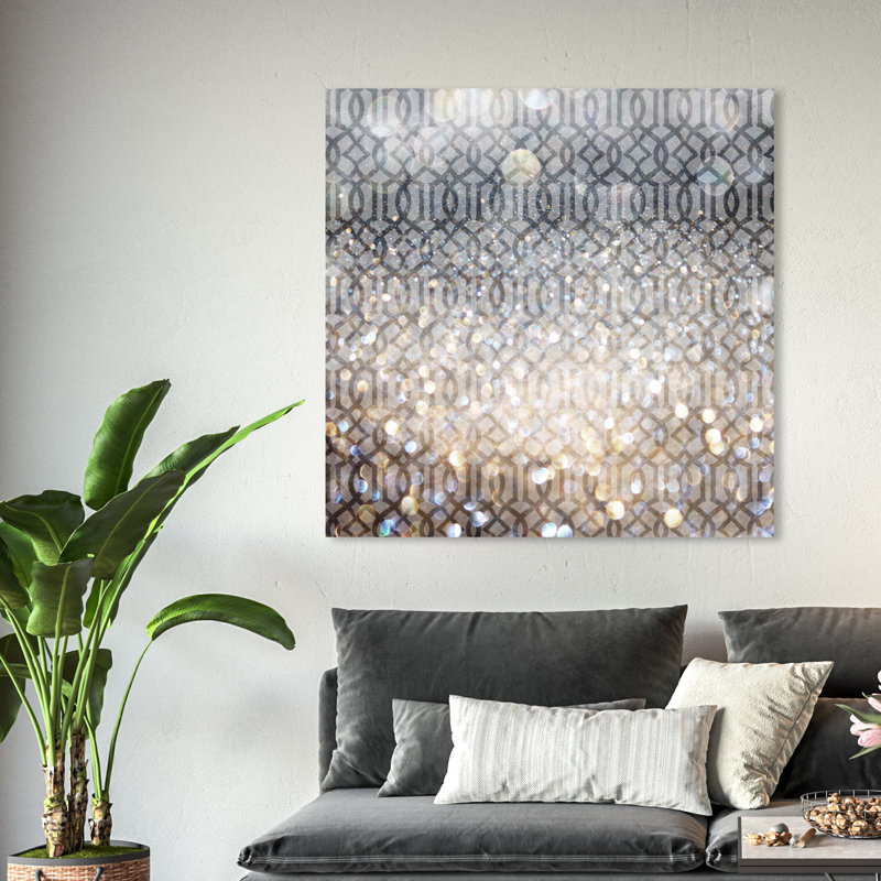 « Floresque », impression d'art graphique, Toile tendue, H 24 po x l 24 po