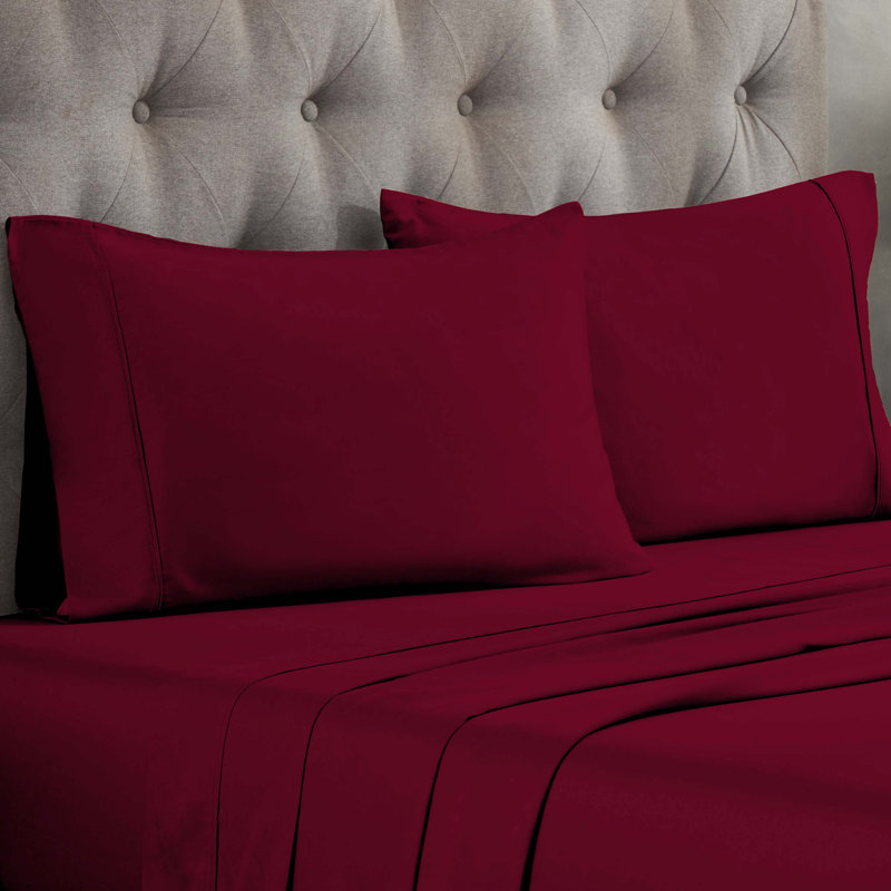 Ensemble de taies d'oreiller de qualité supérieure en mélange de coton égyptien à densité de tissage 300 fils Superior