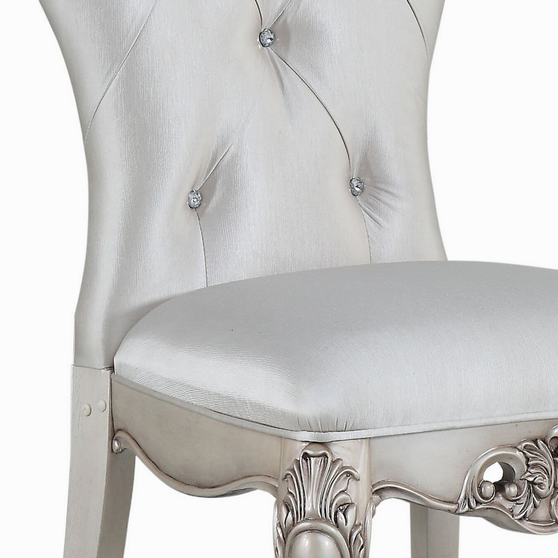 Ensemble de 2 chaises d'appoint capitonnées