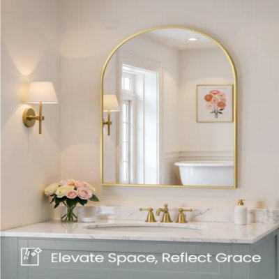 Aluminium Arch Mirror