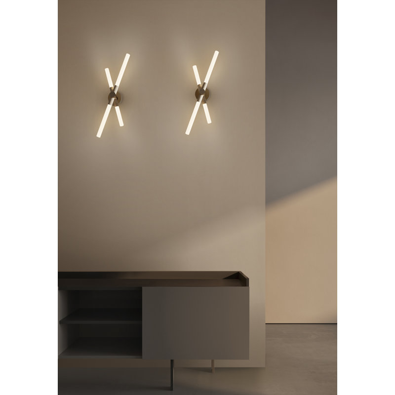 Bianca Wall Lamp, Brass, 23.4" H x 9.3" W x 5.3" D
