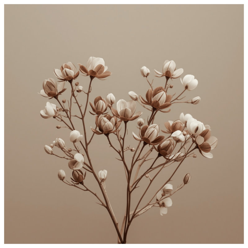 Coussins décoratifs Beige Magnolia, 14 X 14 pouces