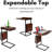 BirdRock Home Expandable C Shaped Tray Table