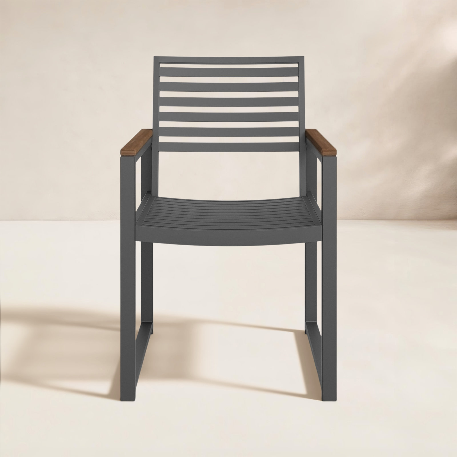 Townsend Outdoor Patio Dining Armchair, Brown