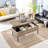 Lift Top Coffee Table With Storage Shelf And Hidden Compartment