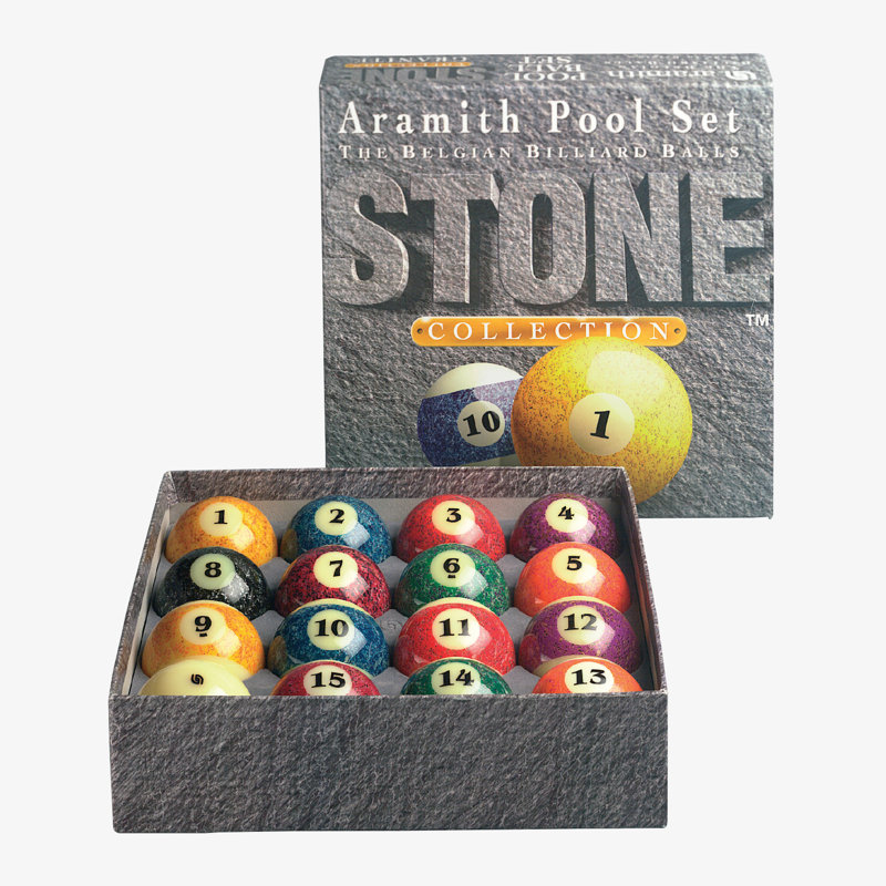 16-Piece Stone Collection Billiard Ball Set