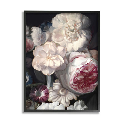 Pétales de fleurs rosées enchanteresses rose blanche fleurs de Ziwei Li-impression d’art graphique