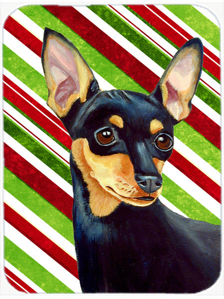 Planche à découper en verre de noël caroline de canne à sucre Min Pin