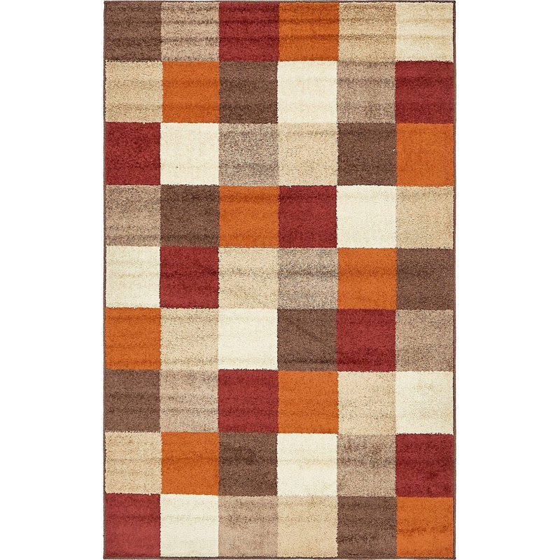 Abstract Indoor Rug, Rectangle 2' x 3'
