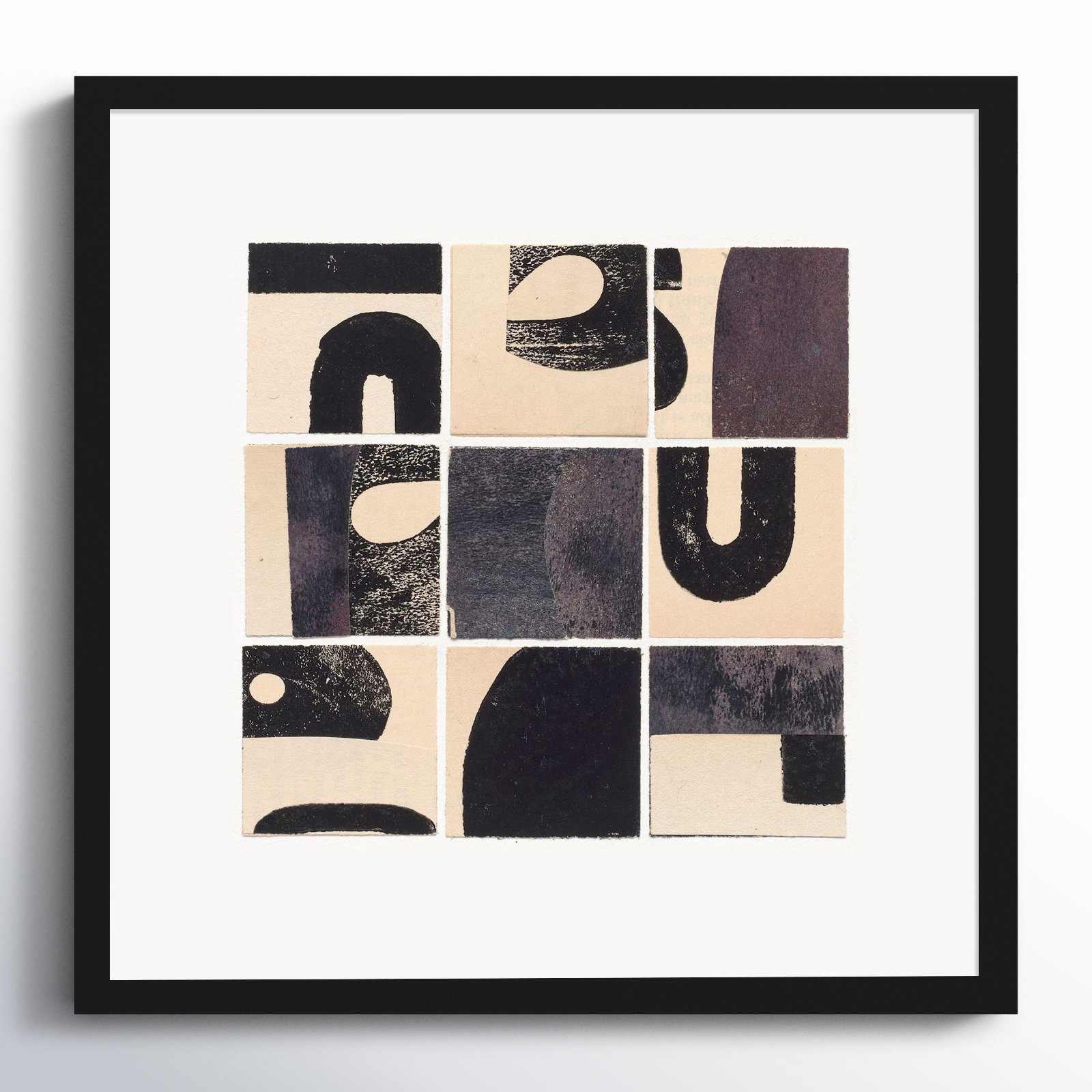 Lise "Curvy" Print by Driftway Studio, Black, 16" H x 16" W x 1.25" D