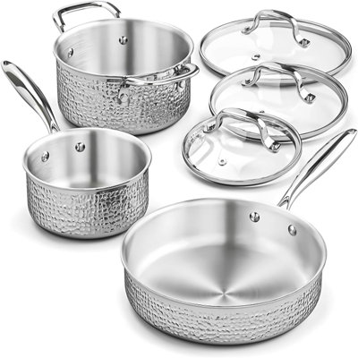 Noires 6 - Piece Stainless Steel Cookware Set