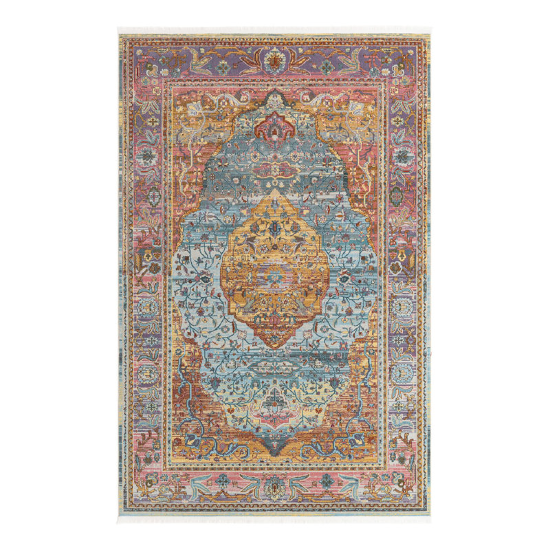 Folmar Abstract Indoor Rug, Rectangle 6' x 9'