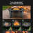 Outdoor Fire Pit With BBQ Grill And High-Temp Resistance Finish