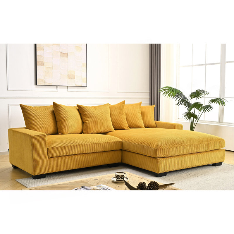 Canapé modulaire surdimensionné deux pièces, Vert foncé, Orienté à droite