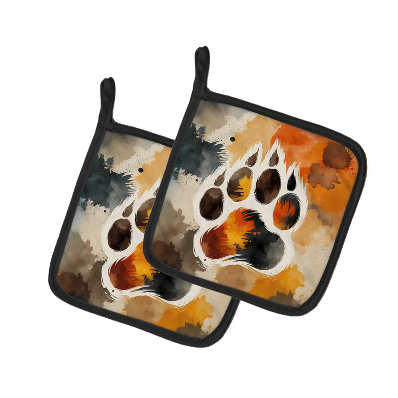 Bear Pride Pair of Pot Holders