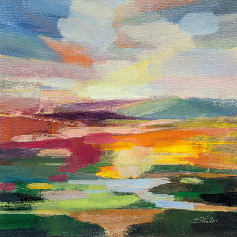 Tali Spring Hues II - impression sur toile tendue, H 20 po x l 20 po