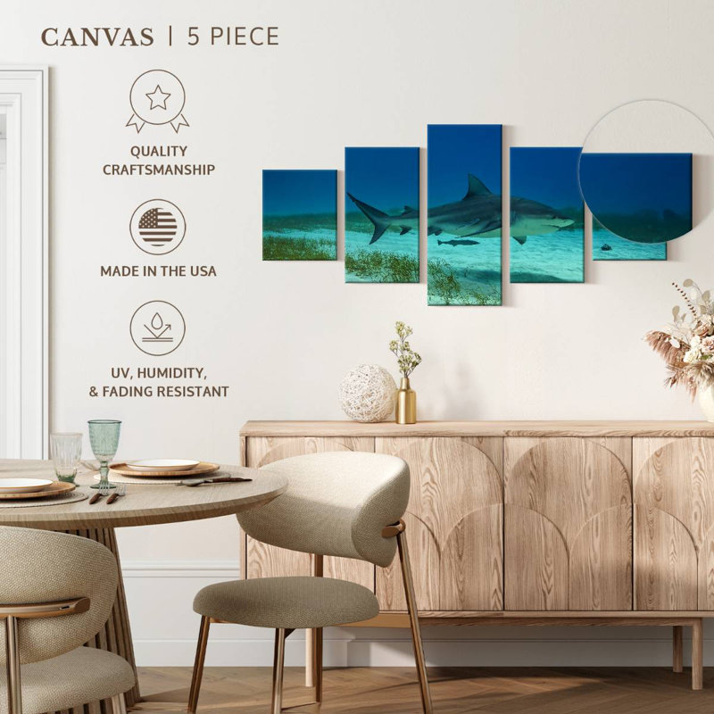 Bull Shark Habitat, 36" H x 80" W