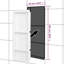 Niche de douche avec 3 compartiments vidaXL blanc ultrabrillant 16,1 po x 39 po x 3,5 po