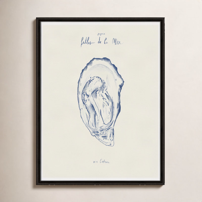 Filles de la mer I Print by Mora, 25.5" H x 19.5" W, Espresso Floater